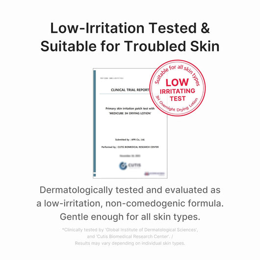 medicube 3H Overnight Drying Lotion | Targeted Spot Care for Troubled & Oily-Prone Skin | Calming & Soothing Care with Calamine, Centella & Tea Tree | Korean Skincare 20ml, 0.67 fl. oz.